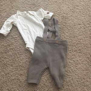Carter's Speckled White and Gray Kids Set